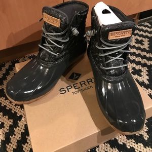 Sperry Saltwater Nylon boots Gray size 7.5